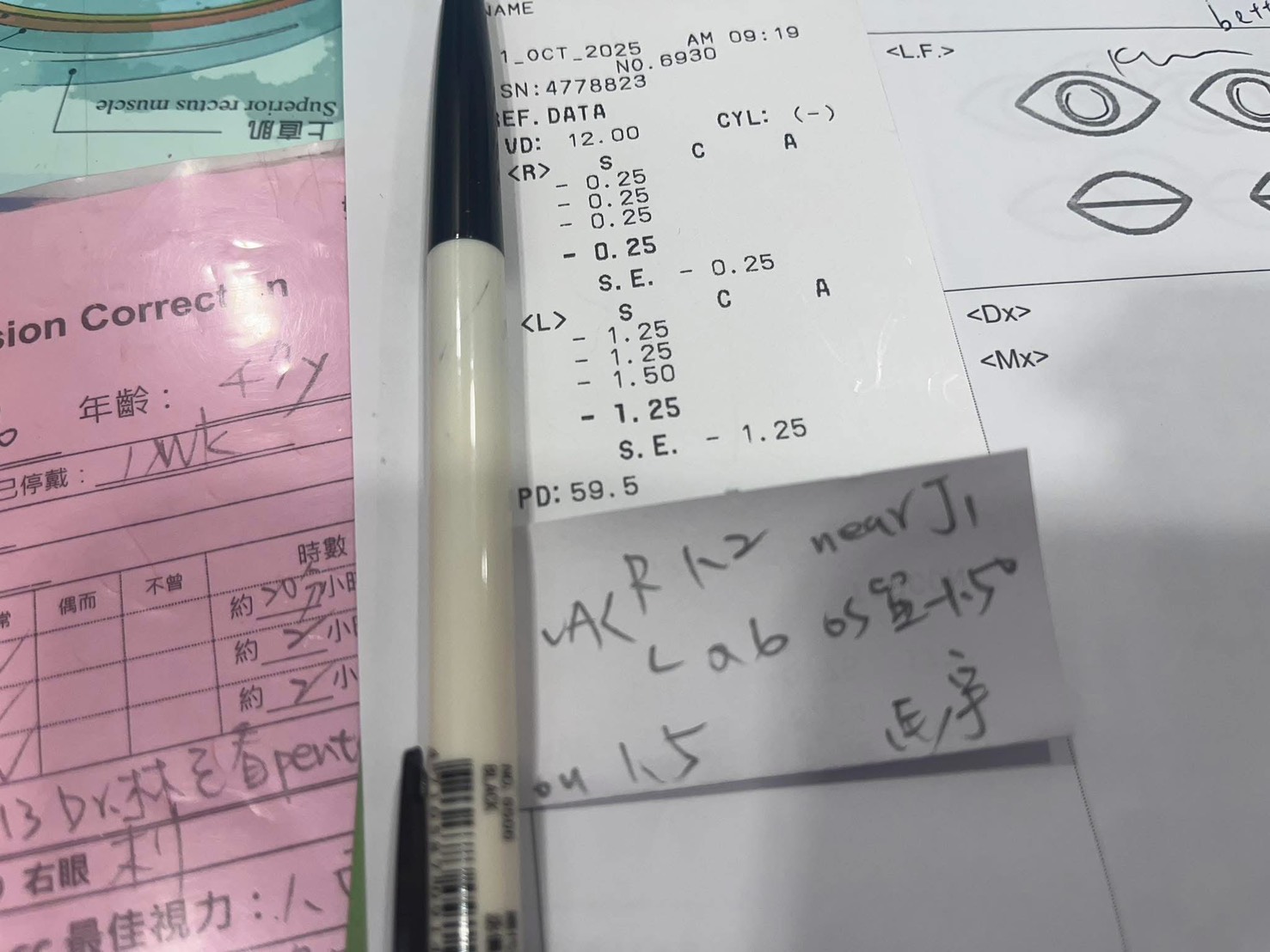 47歲台南近視雷射與LBV老花雷射案例 術後成果照